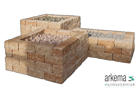 COMBIWALL UNO 30X15X12CM MONT BLANC