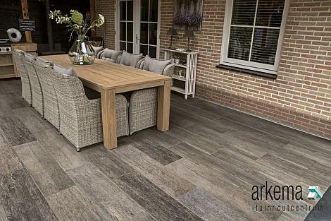 KERAM. RUSTIC WOOD OAK GREY 30X120X2CM