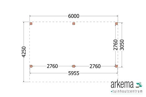 Kapschuur de Heerd 6000x4250x3350mm (bxdxh)