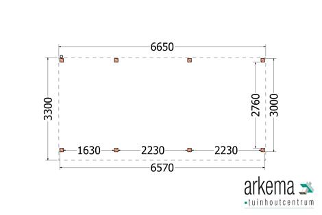 Buitenverblijf Casa 6650x3300x2600mm (bxdxh)