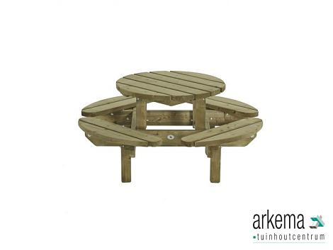 Kinderpicknicktafel rond, 130cm