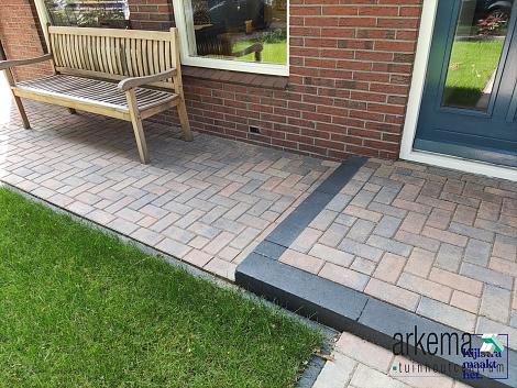 Betonstraatsteen 6 cm oud bruin komo