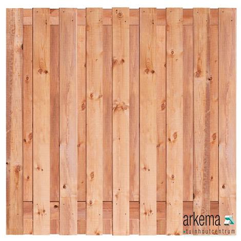 Tuinscherm Red Class Wood, 19-planks (17 + 2) Tanger 180 x 180 cm