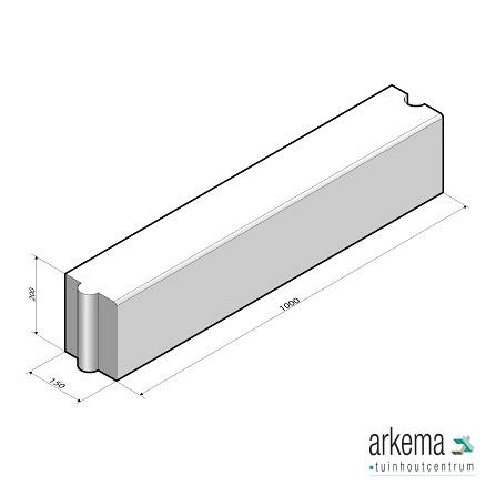 Afdekband 15x20x100 grijs