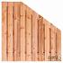 Tuinscherm Red Class Wood, 21-planks (19 + 2) Casablanca 180/90 x 180 cm verloop