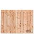 Tuinscherm Douglas, geschaafd, 21-planks (19 + 2) Zwarte Woud 130 x 180 cm