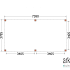 Buitenverblijf Palermo XXL 7400x3800x2450mm (bxdxh)