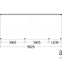 Aanbouwveranda Modena 9050x3650x2700mm (bxdxh) rechts