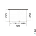 Aanbouwveranda Modena 4300x3000x2700mm (bxdxh) rechts