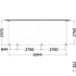 Aanbouwveranda Modena 6950x3000x2700mm (bxdxh) links