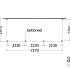 Aanbouwveranda Modena 7300x3000x2700mm (bxdxh) rechts