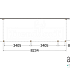 Aanbouwveranda Modena 8250x3000x2700mm (bxdxh) rechts