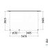 Aanbouwveranda Modena 5500x3650x2700mm (bxdxh) links