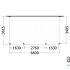 Aanbouwveranda Modena 6600x3650x2700mm (bxdxh)