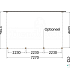 Aanbouwveranda Modena 7300x4850x2700mm (bxdxh) links