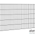 Hillfence metalen scherm, dubbele staafmat, 250 x 103 cm, zwart.