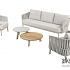 Eva livingset Latte met Emma table set 4SO