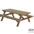 Picknicktafel 200x160cm, hardhout