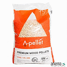 Houtpellets 6mm A1 EN plus zak 15 kilo