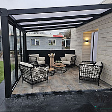 Aluminium veranda lengte 6 meter