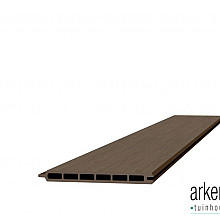 Composiet schermplank 2,1 x 19,5 x 180 cm, bruin.