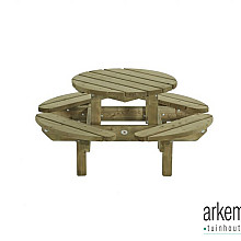 Kinderpicknicktafel rond, 130cm